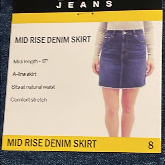 🌹DKNY JEANS MIDI SKIRT - Picture 3 of 5